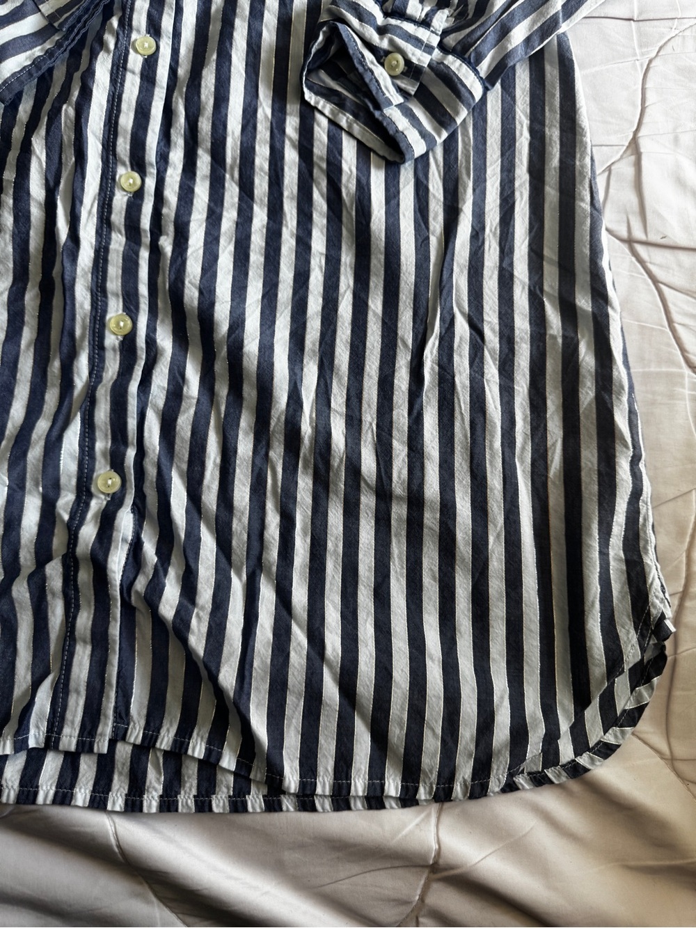 Victoria Secret Blue and White Stripped Long Nightgown NWOT - Picture 5 of 14